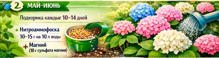 Чем подкормить гортензию метельчатую: с весны по осень