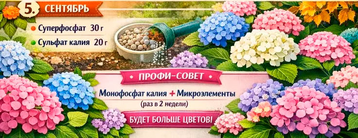 Чем подкормить гортензию метельчатую: с весны по осень